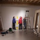 Installing the exhibition